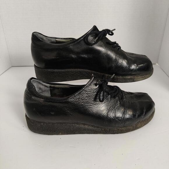 Mephisto Shoes - Mephisto Black Patent Leather Shoes Size US 7 Vintage Orthopedic
